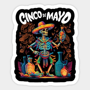 Happy Cinco de Mayo - Mexican Fiesta 5 De Mayo Sticker